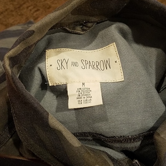 Sky and sparrow army print jacket - Picture 2 of 5